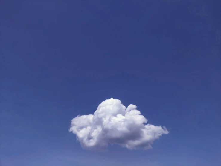 a cloud shaped object in the air