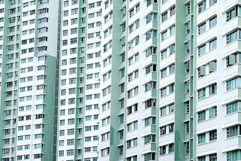 a large building with many windows and no people around it