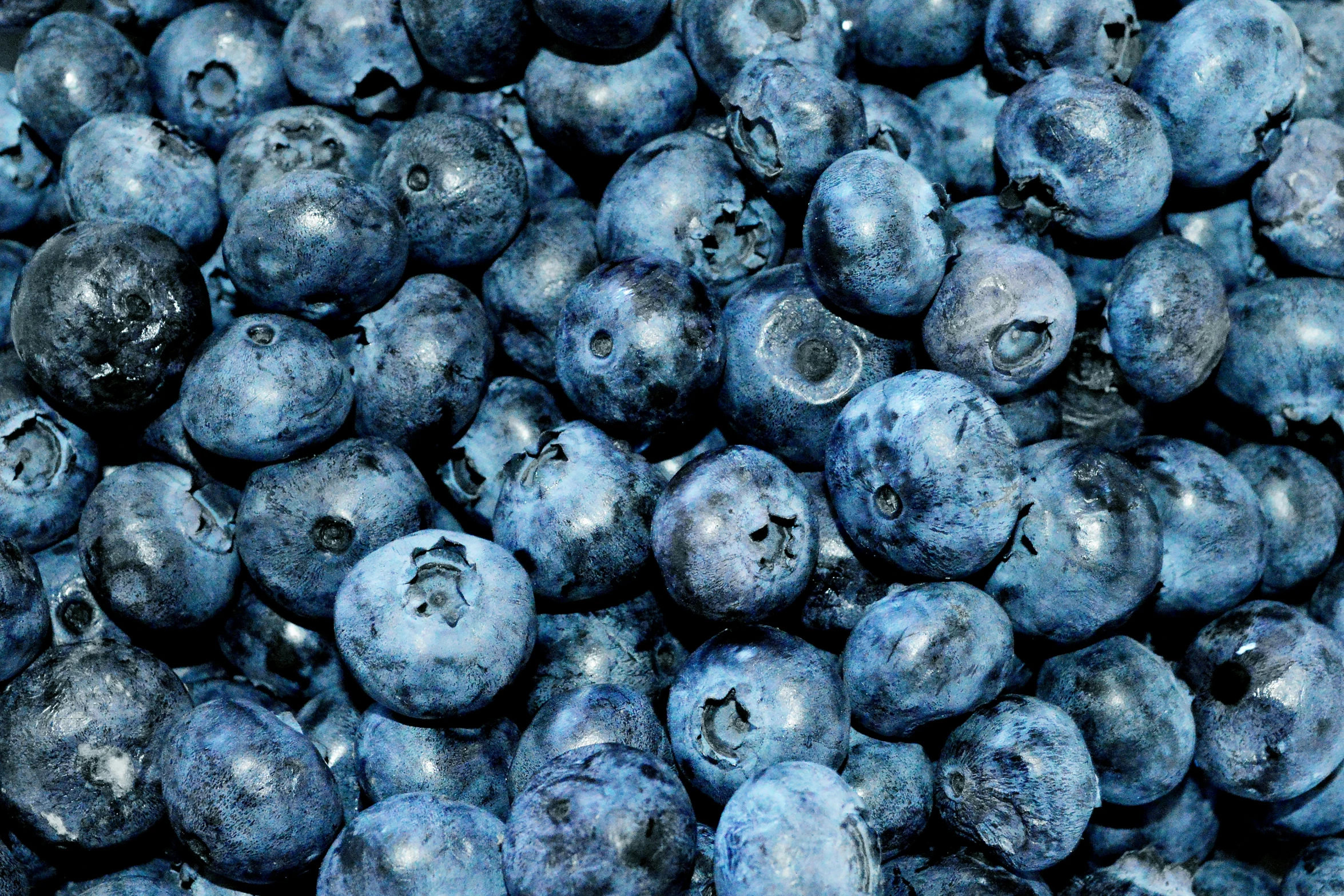 blueberries are sitting in the middle of a bowl