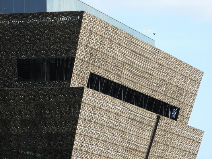 the exterior of a building with multiple windows