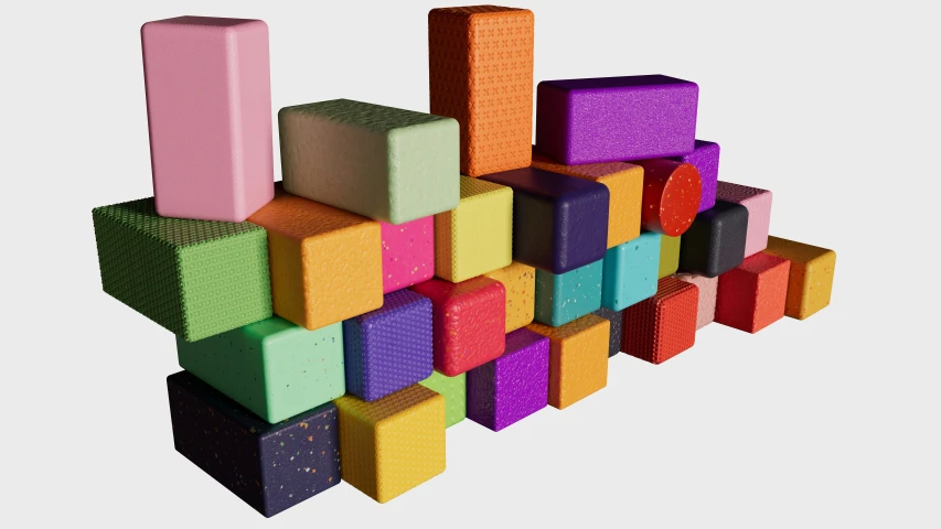 an assortment of lego bricks, in various colors