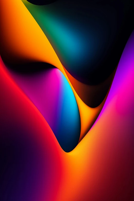 a very colorful pattern that has been altered to be abstract