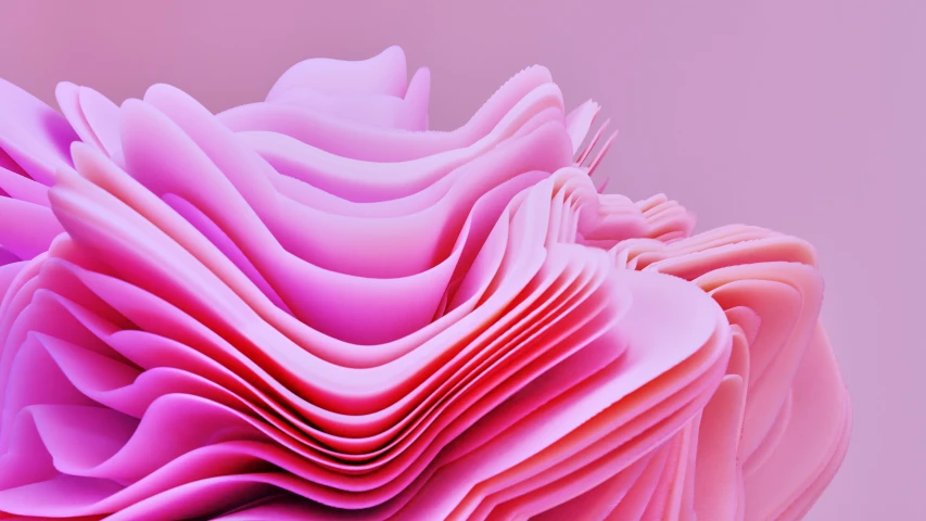 a colorful pink surface with lines and wavy shapes