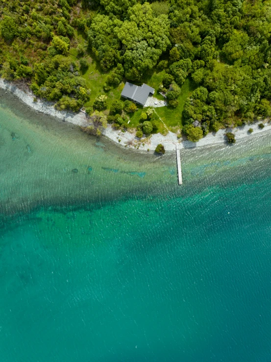 aerial view of small island and body of water