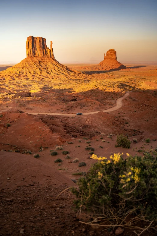 a very nice view of an arid plain