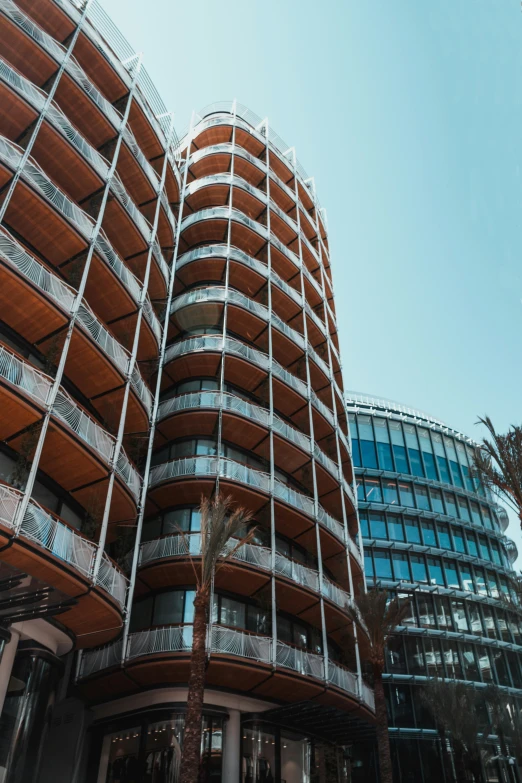 a building with balconies that look like they are on the outside