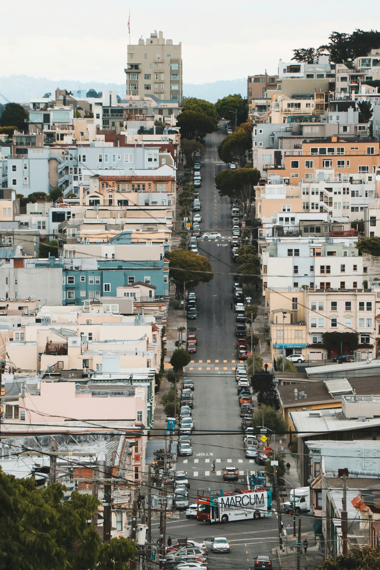 aerial view of a large city with lots of tall buildings