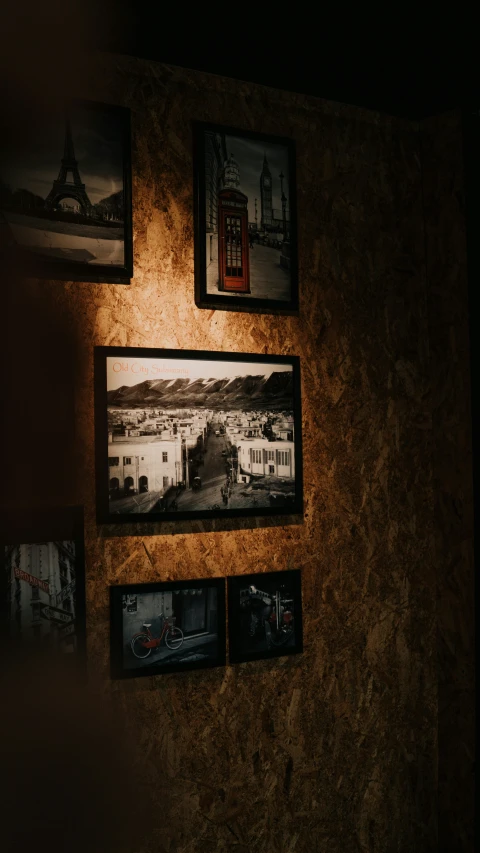 a pograph of some buildings and the sky