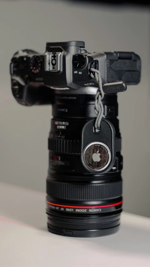 a large digital camera attached to a stand