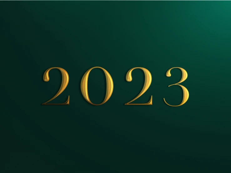 a number two on a green background with gold lettering