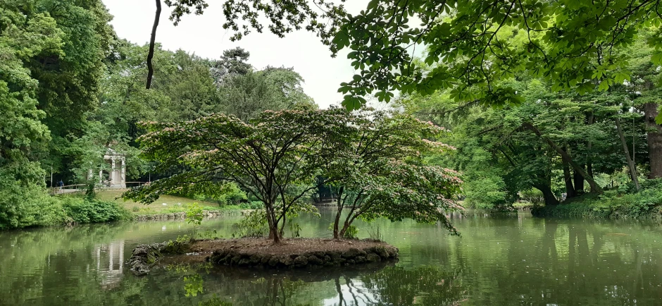 an island that is in the middle of a river