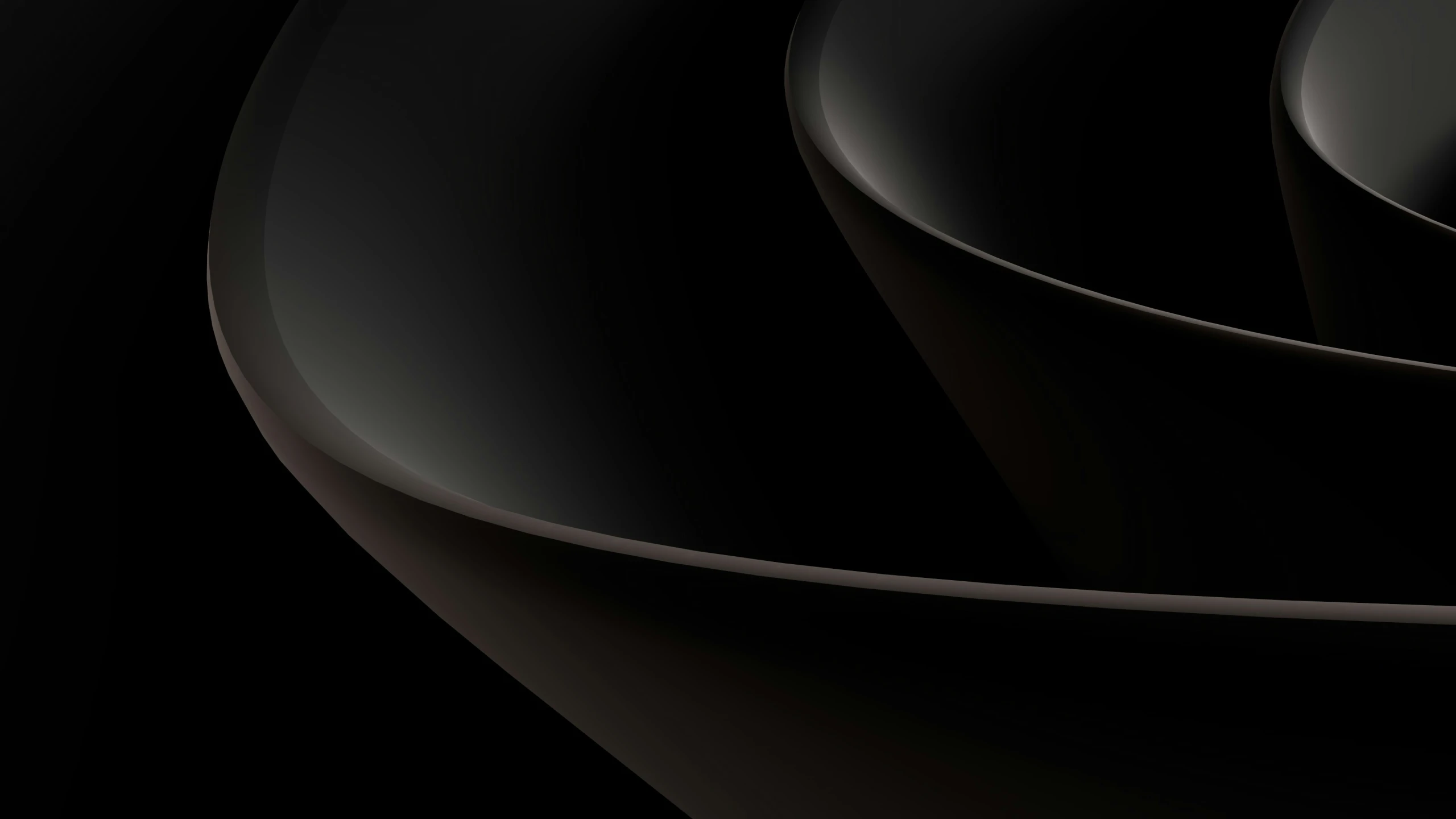 an abstract dark image with a black curve