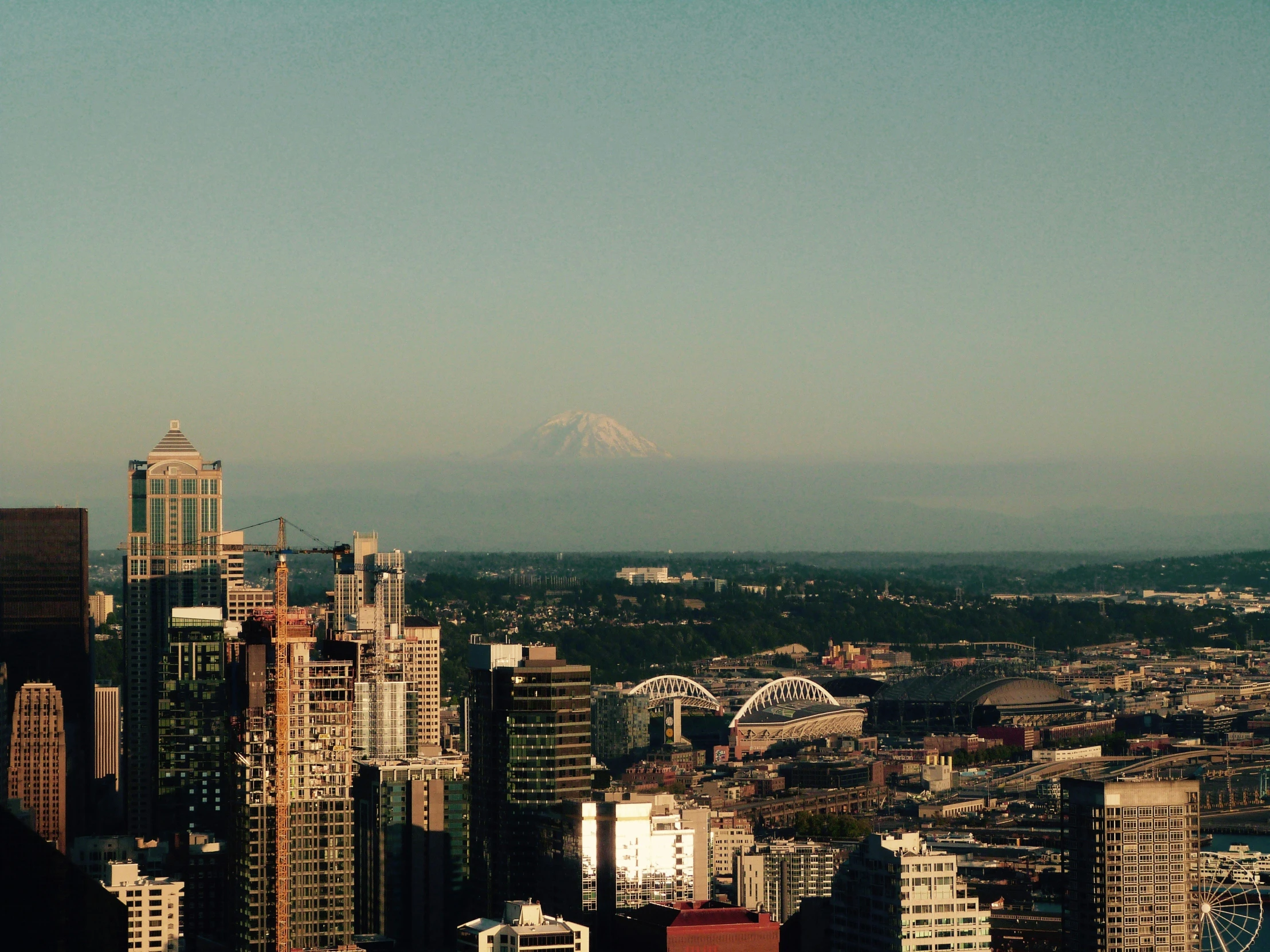 a picture of the city from above