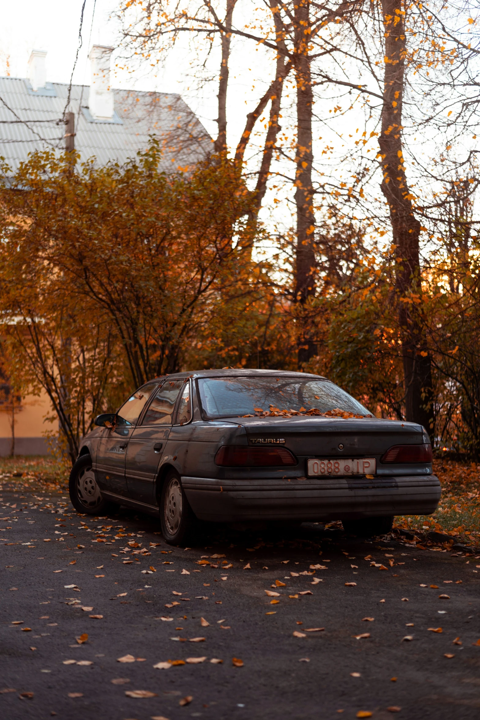 a car parked on the side of the road