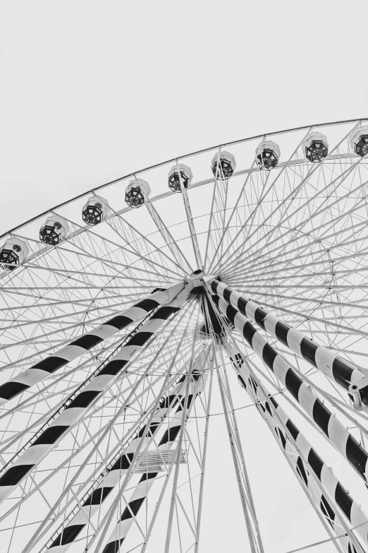 a large ferris wheel on a white background