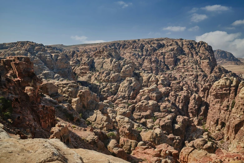 this rocky mountain side has many formations