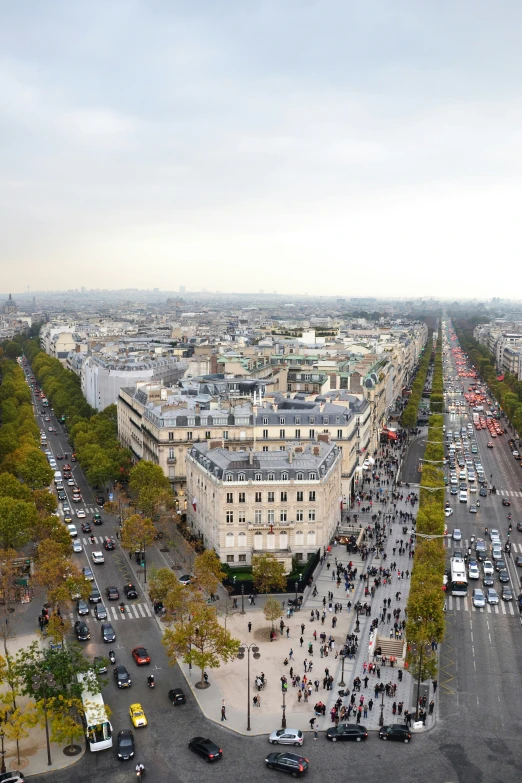 the city is crowded with cars and trucks