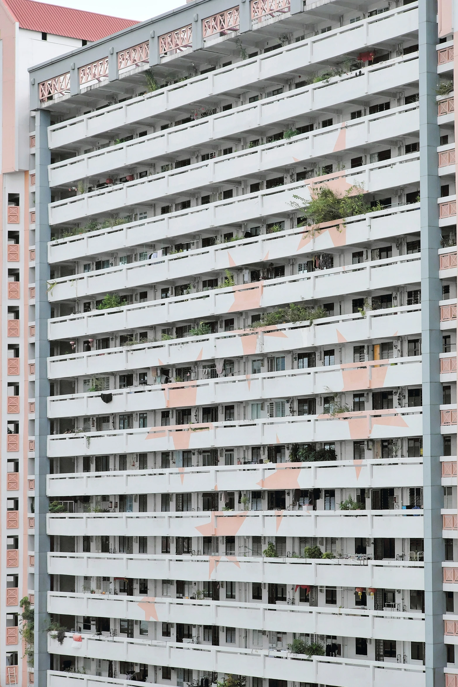 some people are sitting outside of an old building