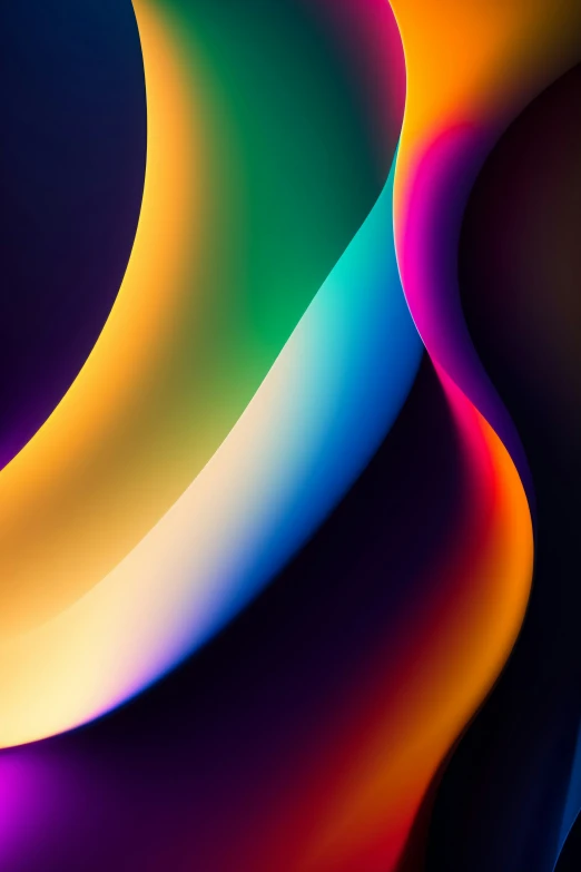 a colorful swirl design with different colors