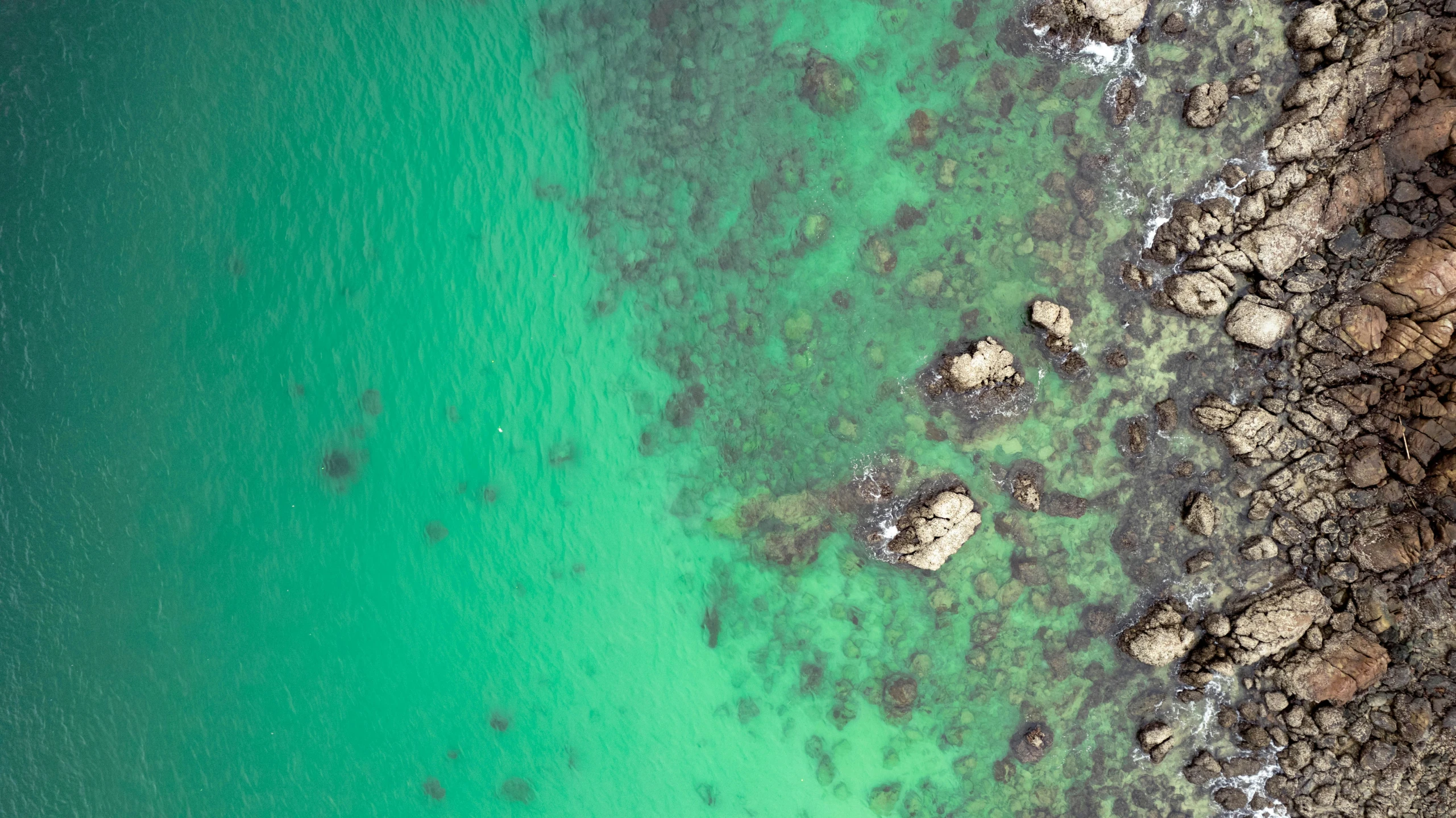 a view of the water from a bird's - eye view