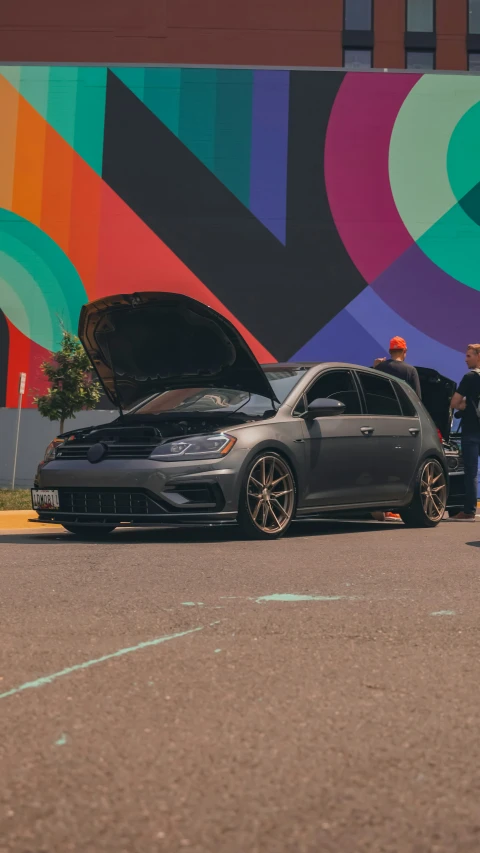 an image of a car that is open and on display