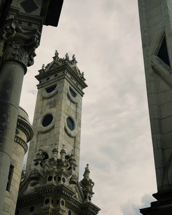 a large clock tower towering over the city