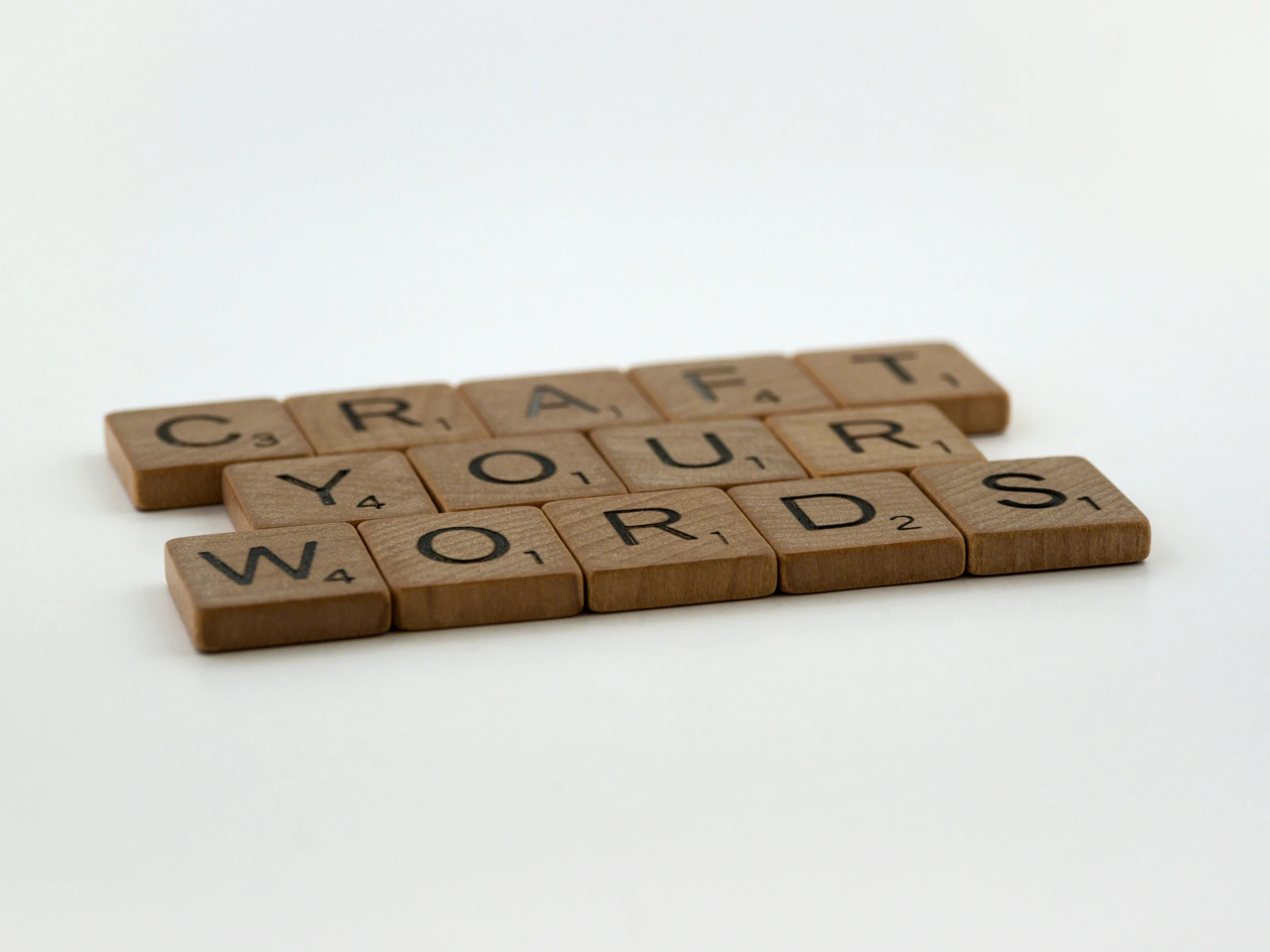 a keyboard that is spelled out in small blocks