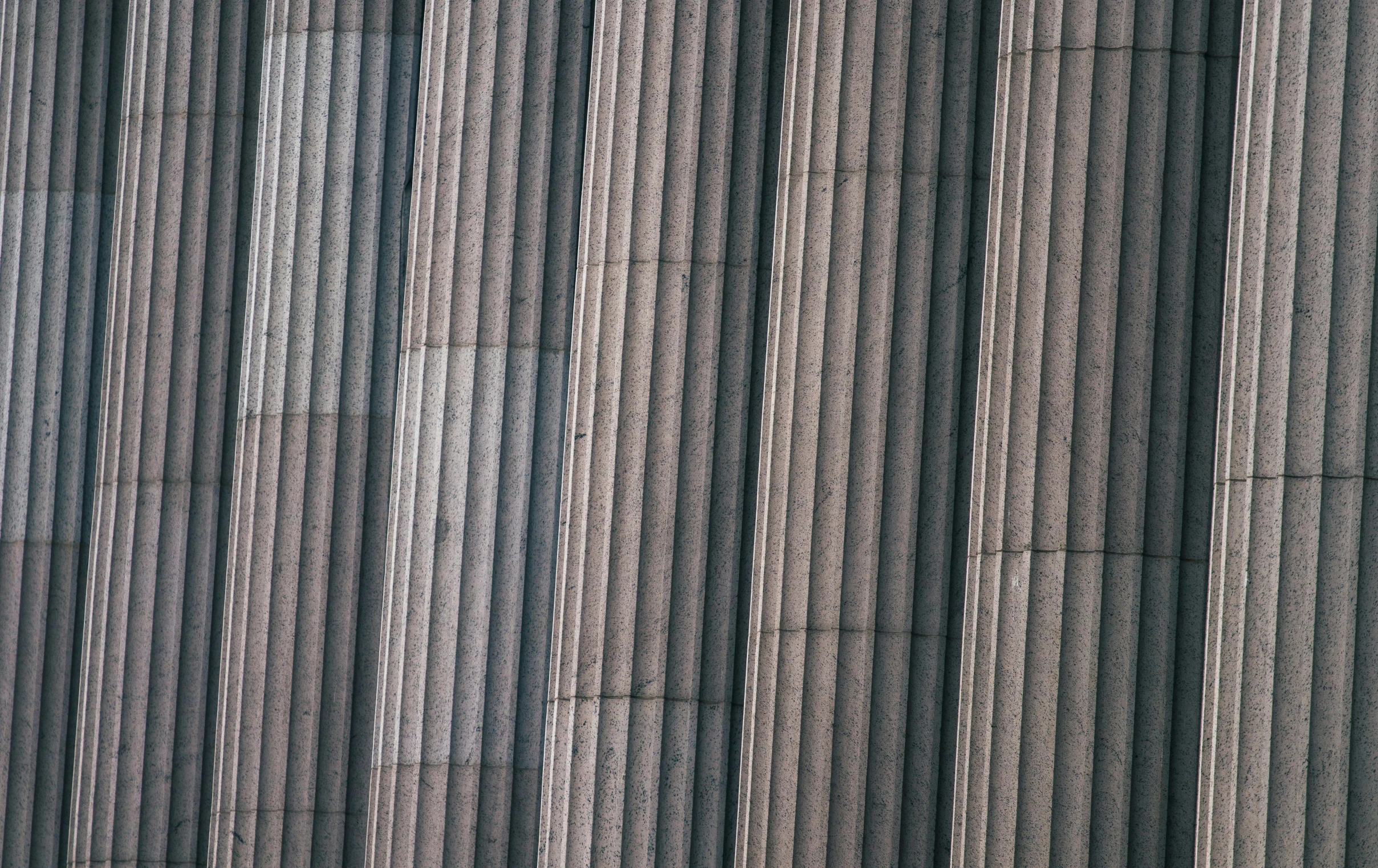 several rows of different stripes of metal covering an area