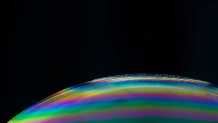 a drop of rain from a rainbow fountain