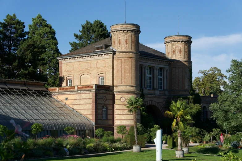 a large building that has a tower at the top