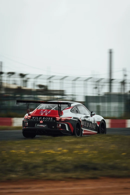 an porsche 917 on a track during a race