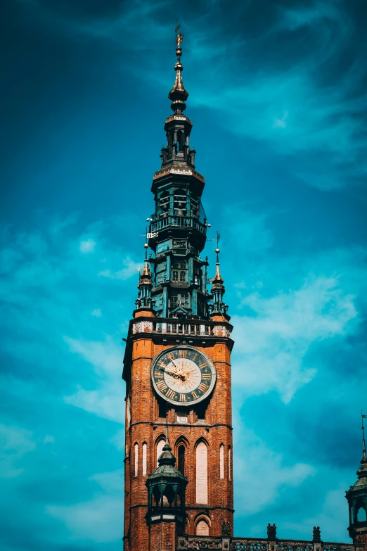 a clock tower in the middle of the night