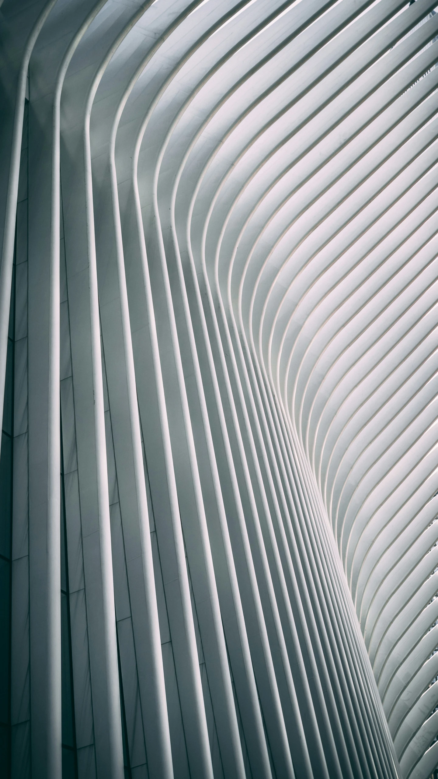 the top of a building with lines on it