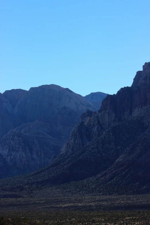 the sky is very blue and clear and there are no clouds