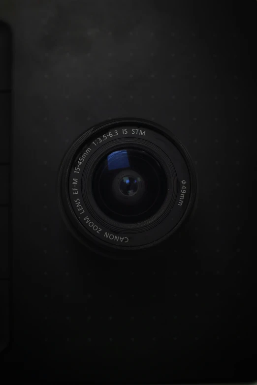 the top of a camera lens, taken through the lens