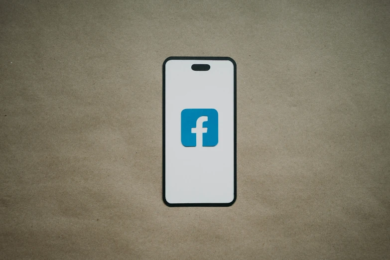 an ipod case with the blue logo for facebook