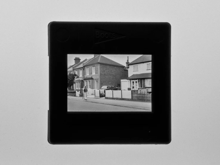 an empty square object attached to a wall