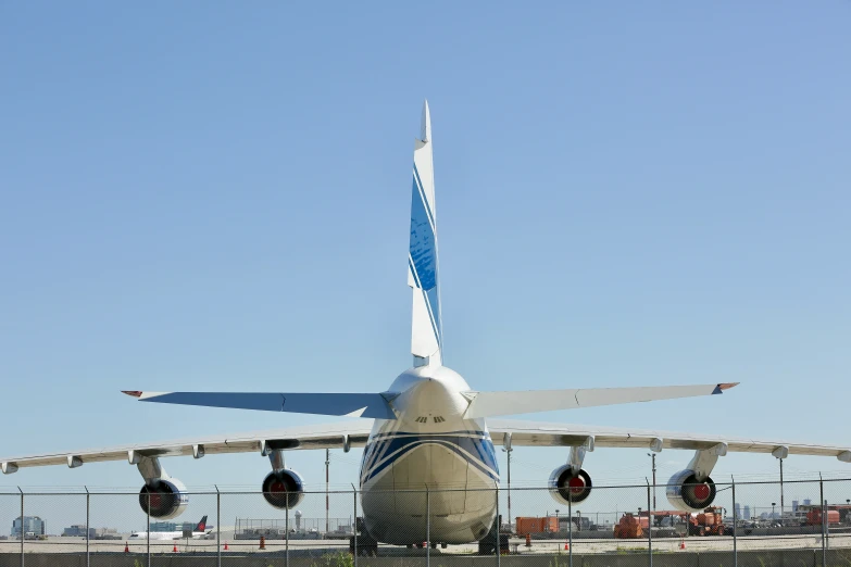 a large air plane that is on the tarmac