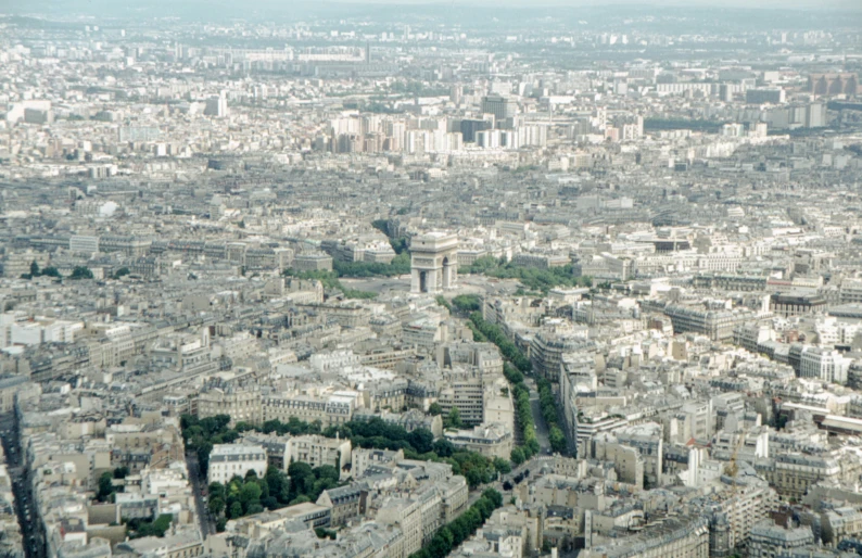 aerial view of a city from the air