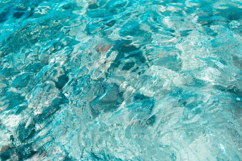 water that is inside the blue swimming pool