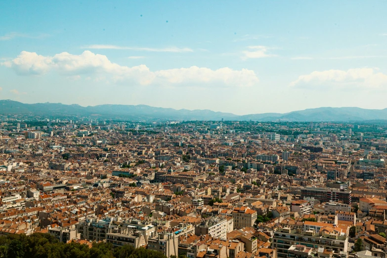 a big city view from a very high vantage