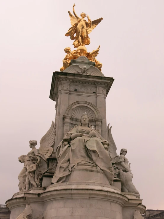 there is a large statue near the top