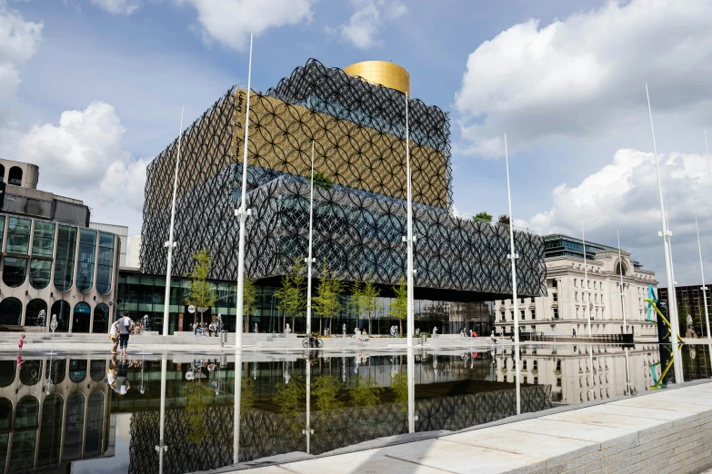 two different types of buildings that look like a building