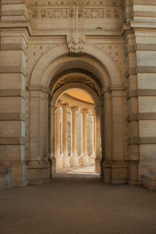 an archway leading into a very pretty building