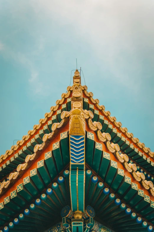 a very tall oriental tower with lots of windows on it