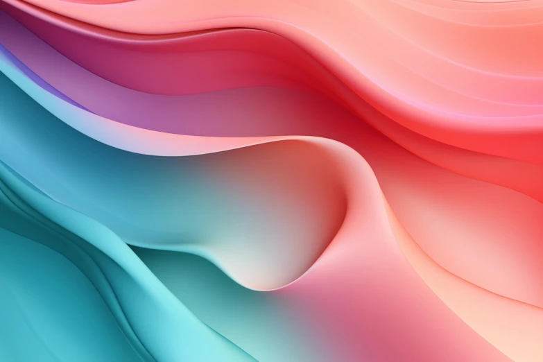 a computer generated image with multiple layers and wavy shapes