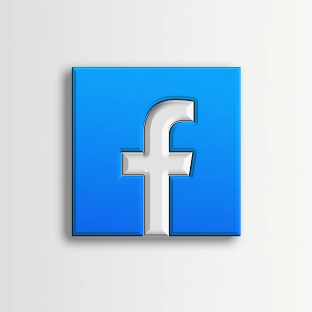 blue facebook logo that appears to be not like the one with white text on it