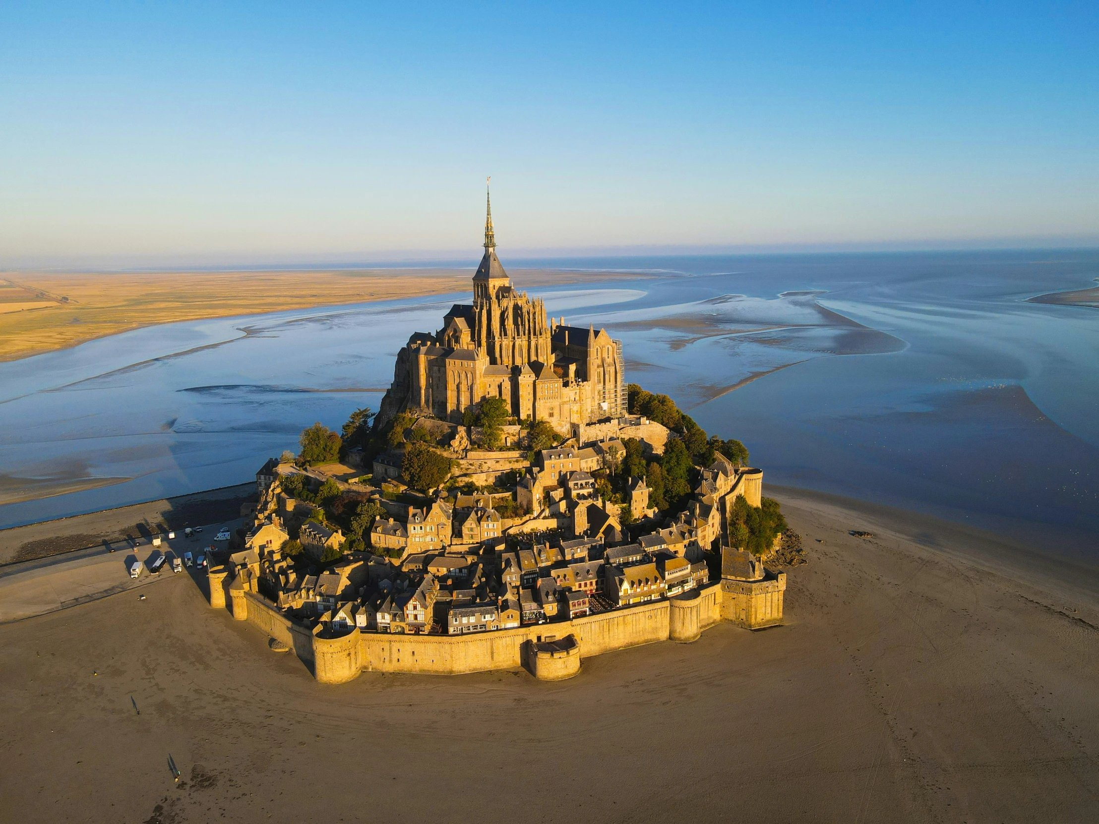 an image of a castle on the beach