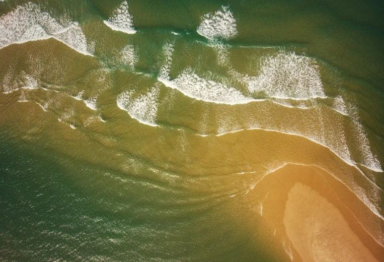 a view from above of an ocean wave