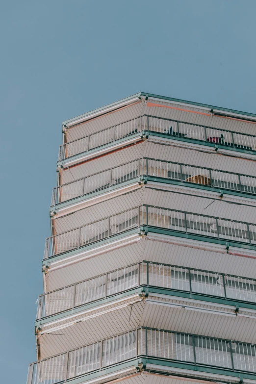 a close up view of an abstract building